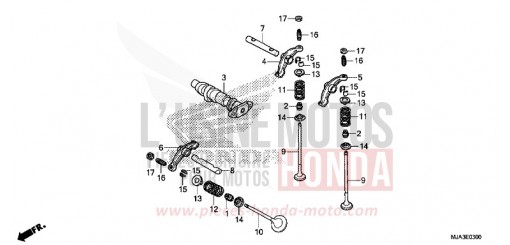 CAMSHAFT VALVE (FRONT) VT750CSD de 2013